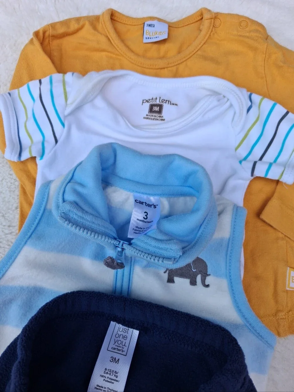 Cute Infant Baby Boy Bundle Size 3m